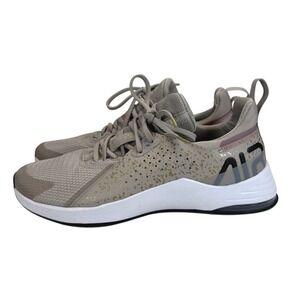Nike Air Max Bella TR 3 Premium Grey Gold Grain Running Shoes Womens Size 8